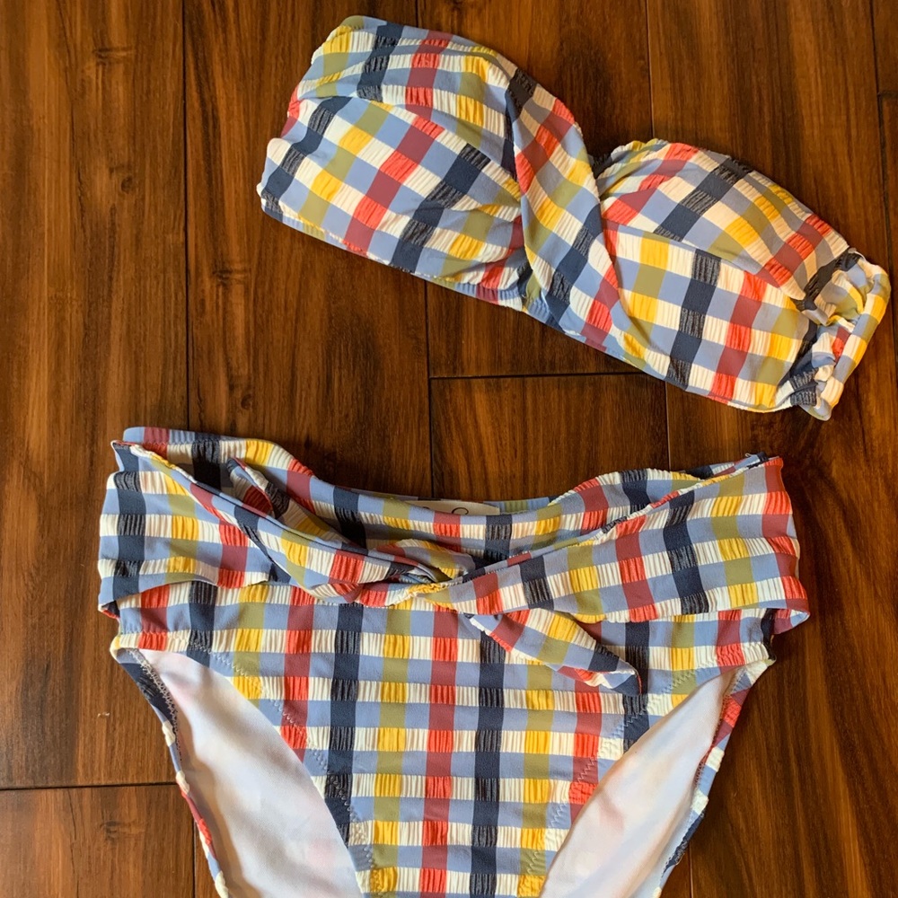 Jessica Simpson Hi-Waisted Tie Bikini